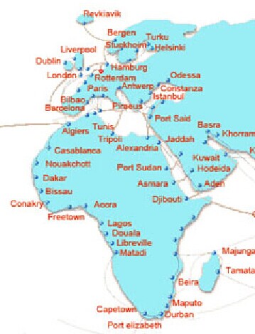欧线地图
